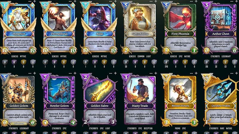 Gods Unchained Crypto Card Game